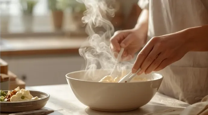 Cooking together during a Thermomix® demo