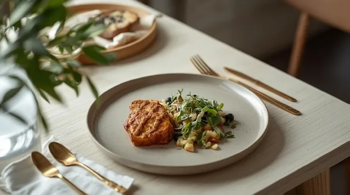 Finished dish after a relaxed cooking demo